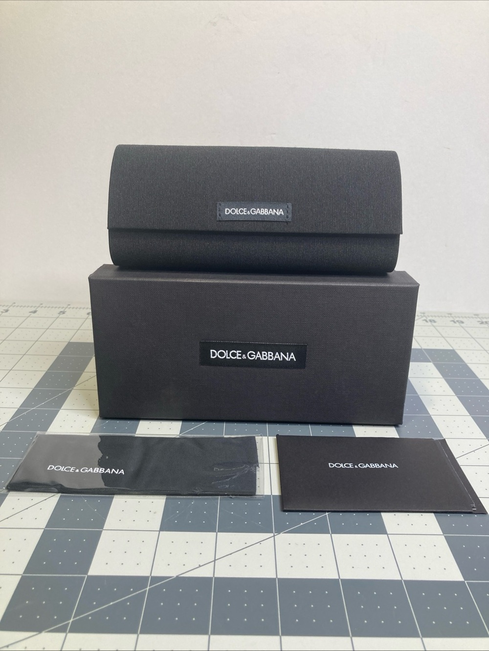 New Dolce & Gabbana Black Sunglasses Eyeglasses Optical Soft Case